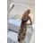 Women's summer icecool sleeveless long dress (S/M/L ONE SIZE) ITALIAN FASHION IMM22974 M / L Golden