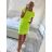 Šaty sportovní neon krátký rukáv dámské (XS/S/M ONE SIZE) ITALSKÁ MÓDA IMM24M64297