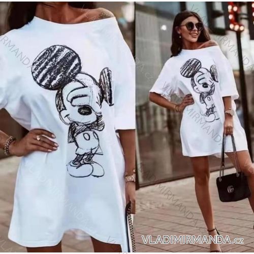 Dress oversize short sleeve womens (UNI S-L) ITALIAN FASHION IMD20187