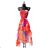 Women's Long Sleeve Summer Dress (S/M ONE SIZE) ITALIAN FASHION IMPES238990 oranžová S / M