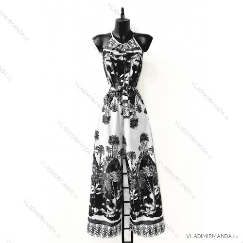 Women's Long Sleeve Summer Dress (S/M ONE SIZE) ITALIAN FASHION IMPES238990 black S / M