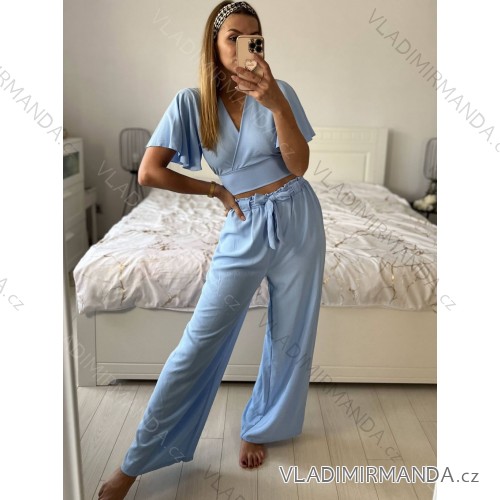 Elegantes Damen-Partykleid mit langen Ärmeln (S/M ONE SIZE) ITALIAN FASHION IM322282 -   hellblau -   S / M