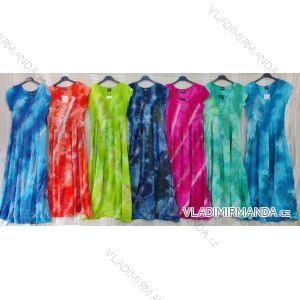 Women's Indian Summer Short Sleeve Dress (S/M/L ONE SIZE) ITALIAN FASHION IMBM24132