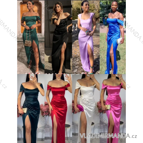 Women's long elegant dress with straps (S/M ONE SIZE) ITALIAN FASHION IMPLP2330000125