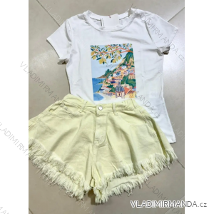 Tričko krátký rukáv dámské (S/M ONE SIZE) ITALSKÁ MÓDA IMPLP2413288065
