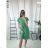 Women's Long Chiffon Short Sleeve Dress (S/M ONE SIZE) ITALIAN FASHION IMWGS231048