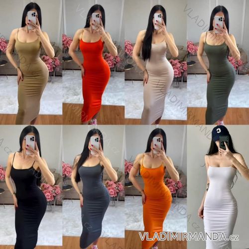 Langes Partykleid mit Riemchen für Damen (Einheitsgröße S/M) ITALIAN FASHION IMM235602