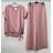 Women's Summer Tunic and Pants Set (S/M/L ONE SIZE) ITALIAN FASHION IM424200