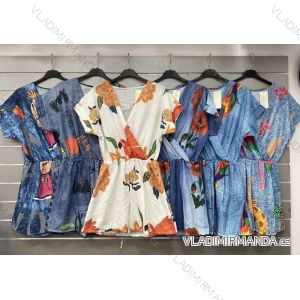 Overal krátký letní  krátký rukáv dámský (S/M/L ONE SIZE) ITALSKÁ MÓDA IMWGS24532