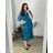 Women's Plus Size Lace Summer Short Sleeve Dress (XL/2XL/3XL ONE SIZE) ITALIAN FASHION IMB23HIPP 56/58 black