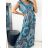 Women's Icecool Sleeveless Summer Dress (M/L, XL/2XL) AINUOSI ITALIAN FASHION IMB249079 -   blue -   XL/2XL