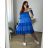 Women's Summer Lace Short Carmen Sleeve Dress (54/56/58 ONE SIZE) ITALIAN FASHION IM424286