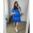 Women's Summer Lace Short Carmen Sleeve Dress (54/56/58 ONE SIZE) ITALIAN FASHION IM424286