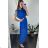 Šaty dlouhé letní elegantní bez rukávu dámské (S/M ONE SIZE) ITALSKÁ MÓDA IMWB24047