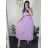 Women's Sleeveless Sequin Velvet Long Party Dress (S/M ONE SIZE) ITALIAN FASHION IMWB233931 žlutá S / M