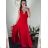 Women's Long Chiffon Short Sleeve Dress (S/M ONE SIZE) ITALIAN FASHION IMWGS231048 -   béžová smetanová -   S / M