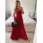 Women's Long Elegant Chiffon Sleeveless Dress (S/M ONE SIZE) ITALIAN FASHION IM423265