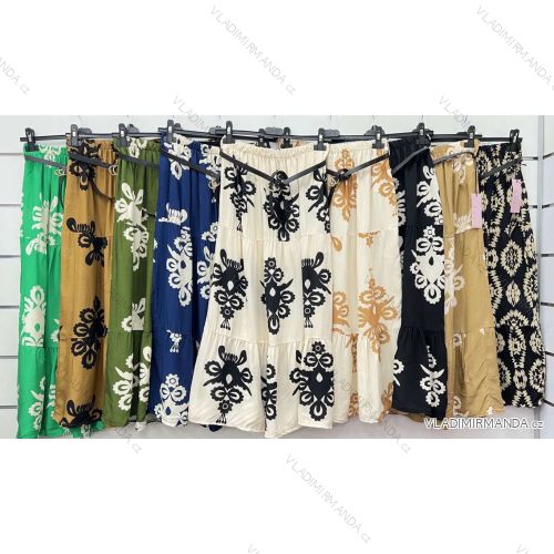 Sukně dlouhá letní dámská (S/M/L ONE SIZE) ITALSKÁ MÓDA IMWCP24252