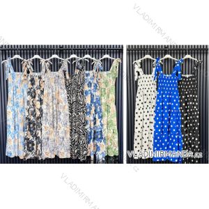 Women's Long Chiffon Short Sleeve Dress (S/M ONE SIZE) ITALIAN FASHION IMWGS231048