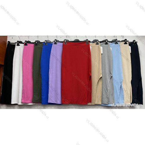 Sukně středně dlouhá řádkovaná dámská (S/M/L ONE SIZE) ITALSKÁ MÓDA IMWDK24590