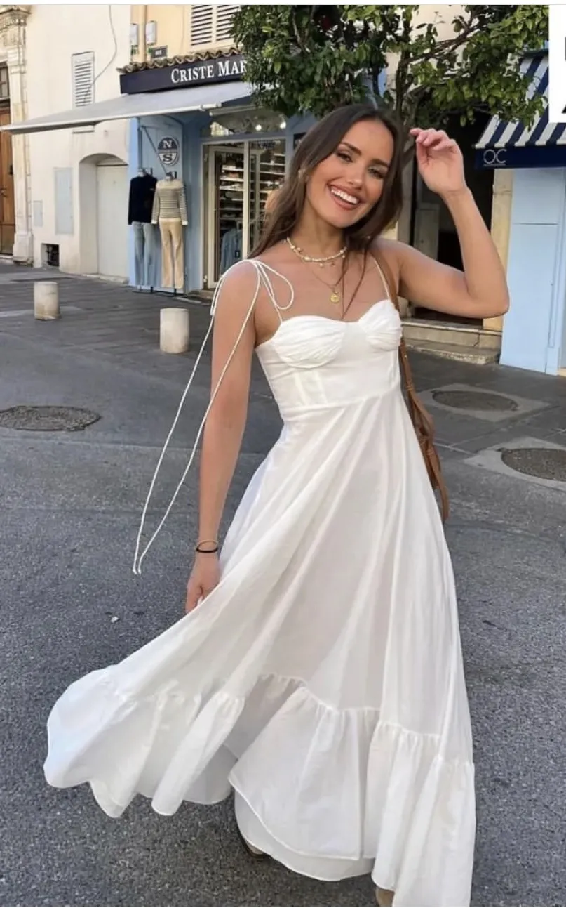 Šaty dlouhé letní na ramínka dámské (S/M/L ONE SIZE) ITALSKÁ MÓDA IMPBB24C33330