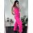 Women's Long Elegant Long Sleeve Jumpsuit (S/M ONE SIZE) ITALIAN FASHION IMWA23289 -   oranžová -   S / M