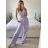 Women's Long Elegant Long Sleeve Jumpsuit (S/M ONE SIZE) ITALIAN FASHION IMWA23289 -   oranžová -   S / M