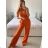 Women's Long Elegant Long Sleeve Jumpsuit (S/M ONE SIZE) ITALIAN FASHION IMWA23289