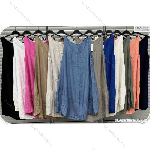Šaty dlhé oversize bez rukávov dámske (S/M/L ONE SIZE) TALIANSKA MÓDA IMWDK24593