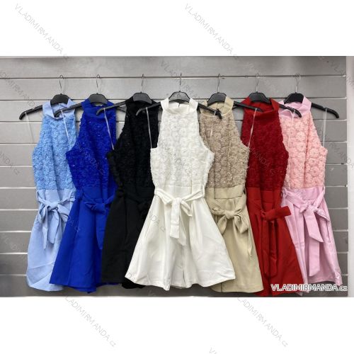 Šaty letné elegantní bez rukávu dámske (S/M/L ONE SIZE) TALIANSKA MÓDA IMWGS24132