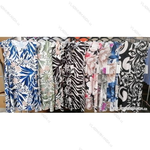 Šaty letné elegantné icecool bez rukávov dámske (S/M ONE SIZE) TALIANSKA MÓDA IMM24M780C