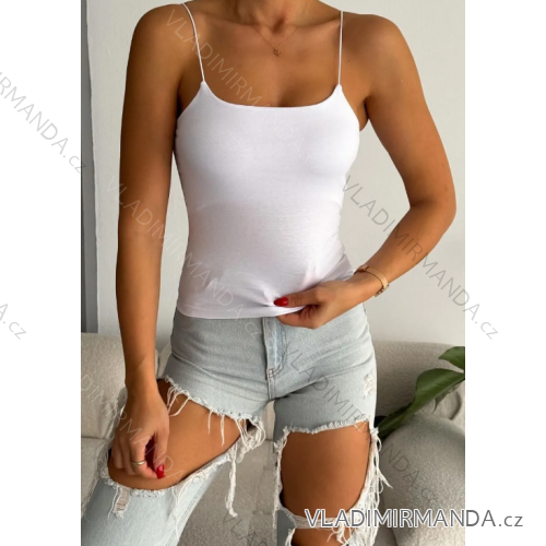 Tílko na ramínka dámské (S/M ONE SIZE) ITALSKÁ MÓDA IMPMD2424716