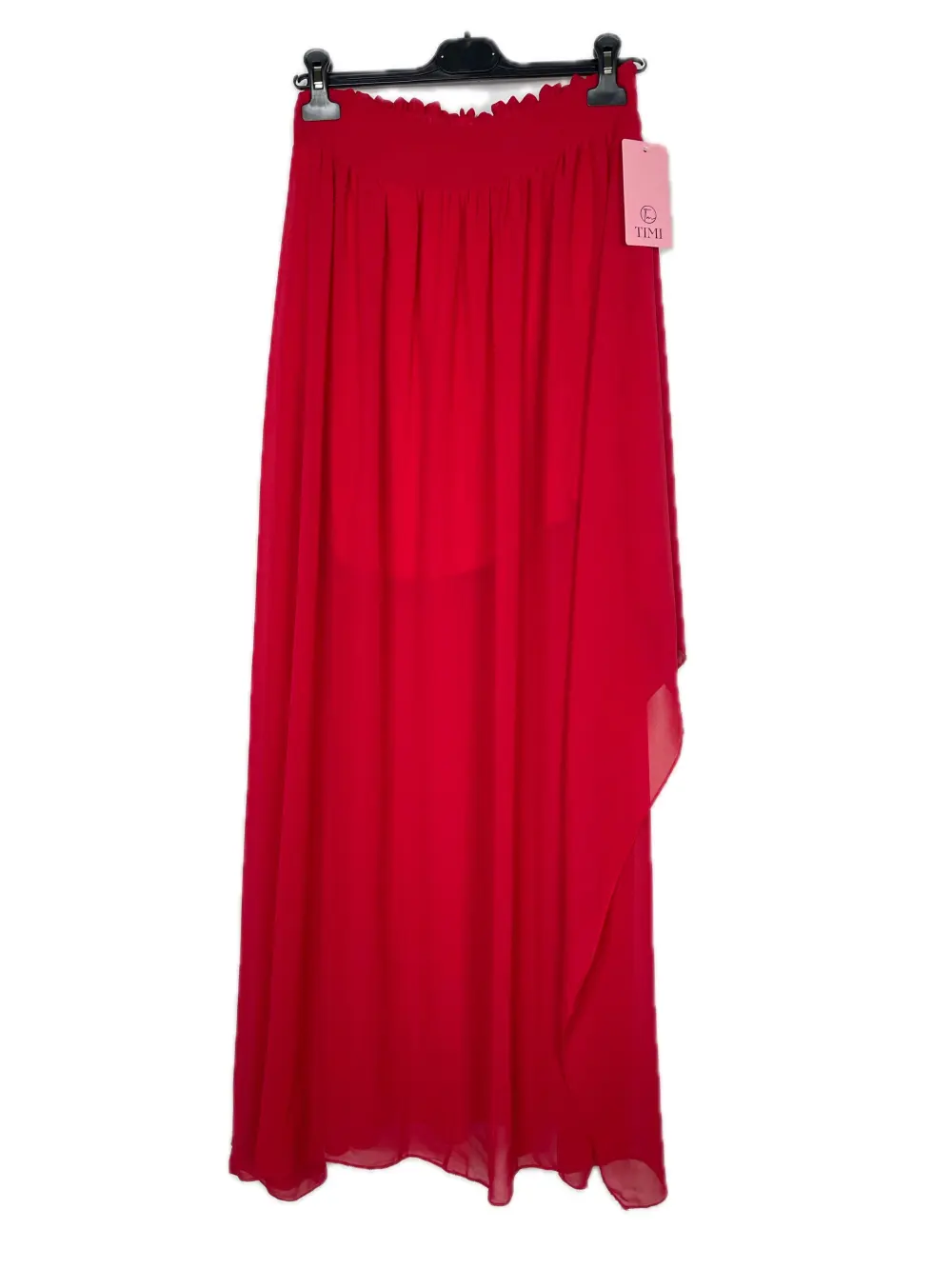 Sukně dlouhá letní dámská (XS/S/M ONE SIZE) ITALSKÁ MÓDA IMPBB24B6599 červená S / M