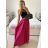 Sukně saténová dlouhá dámská Carol (S/M/L ONE SIZE) ITALSKá MODA IM323026