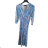 Šaty elegantní šifonové dlouhý rukáv dámské (S/M.ONE SIZE) ITALSKÁ MÓDA IMM24M2372