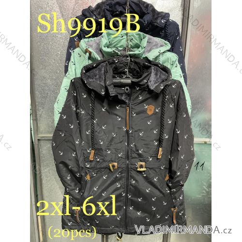 Bunda s kapucí dámská nadrozměr (2XL-6XL) VINTE VIN24SH9919B