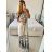 Women's long elegant icecool short sleeve dress (M/L, XL/2XL) AINUOSI ITALIAN FASHION IMB247011 -   blue -   XL/2XL