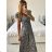 Women's Summer Short Sleeve Carmen Fringe Dress (M/L, XL/2XL ONE SIZE) ITALIAN FASHION IMB23B231