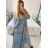Women's Long Summer Indian Carmen Short Sleeve Dress (S/M/L ONE SIZE) INDIAN FASHION IMM24M846