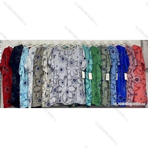 Women's T-Shirt Short Sleeve (S / M / L ONE SIZE) ITALIAN FASHION IMWC222158