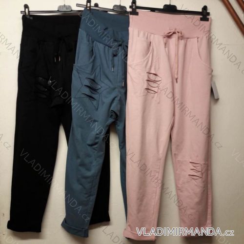 Tepláky dlouhé dámské hvězda (one size) MODA ITALIE MOI009
