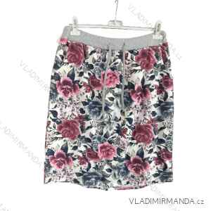 Summer short skirt with flowers ladies oversized (uni xl-xxl) ITALIAN FASHION IMB20219