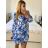 Women's Long Chiffon Short Sleeve Dress (S/M ONE SIZE) ITALIAN FASHION IMWGS231048