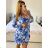 Women's Long Chiffon Short Sleeve Dress (S/M ONE SIZE) ITALIAN FASHION IMWGS231048