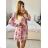 Women's Long Chiffon Short Sleeve Dress (S/M ONE SIZE) ITALIAN FASHION IMWGS231048
