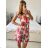 Šaty letní elegantní krátký rukáv dámské (38/40 ONE SIZE) ITALSKÁ MÓDA IMPES249581-1