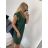 Women's Summer Chiffon Short Sleeve Dress (S/M ONE SIZE) ITALIAN FASHION IM323356/DU