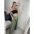 Kalhoty letní s páskem dámské (S/M/L ONE SIZE) ITALSKá MóDA IMSM24040