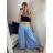 Kalhoty letní s páskem dámské (S/M/L ONE SIZE) ITALSKá MóDA IMSM24040