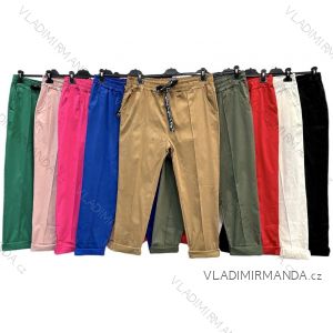 Kalhoty dlouhé strečové nadrozměr (56/58/60 ONE SIZE) ITALSKÁ MÓDA IMWT24124